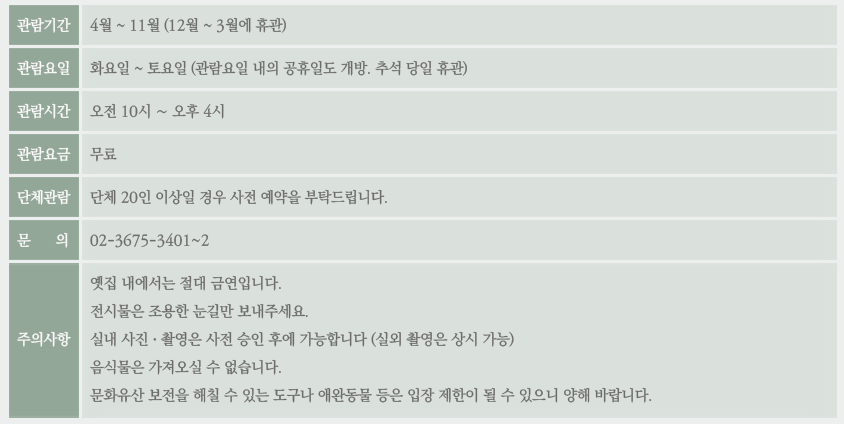 서울 가볼만한 곳 역사문화마을