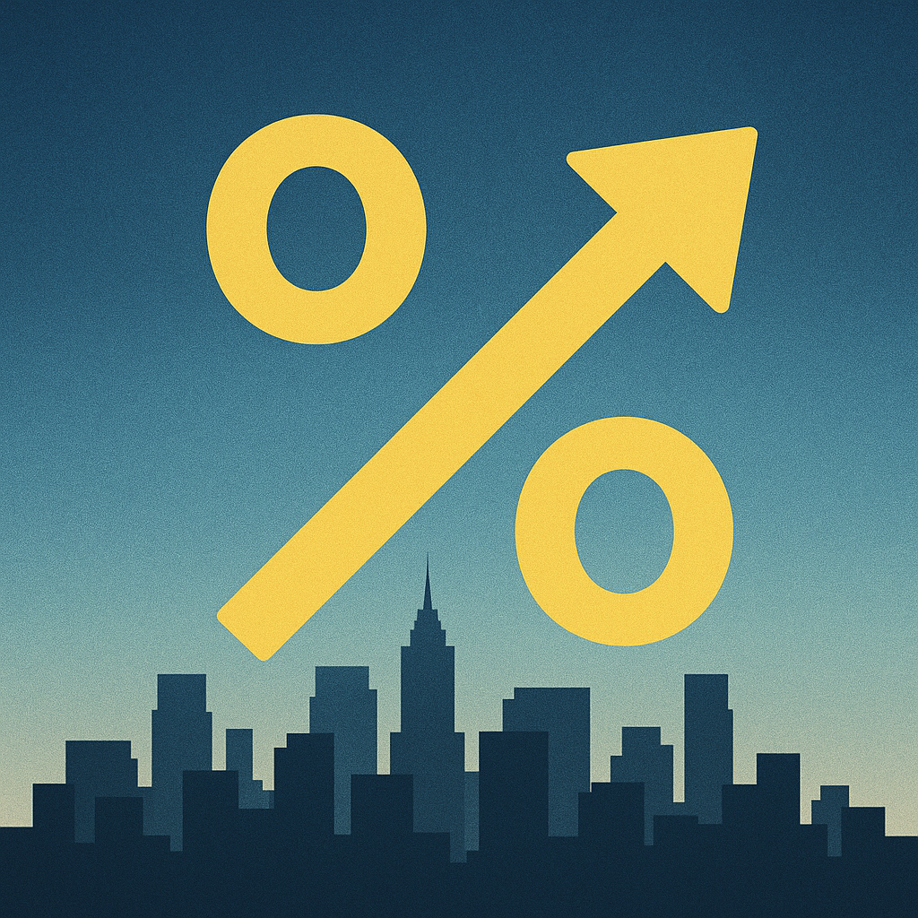 Abstract image symbolizing interest rate policy and market sentiment