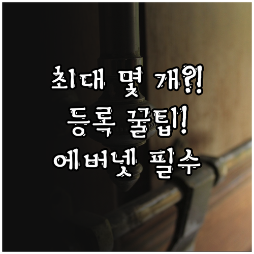 에버넷 도어락 카드키 최대 등록 개수..
