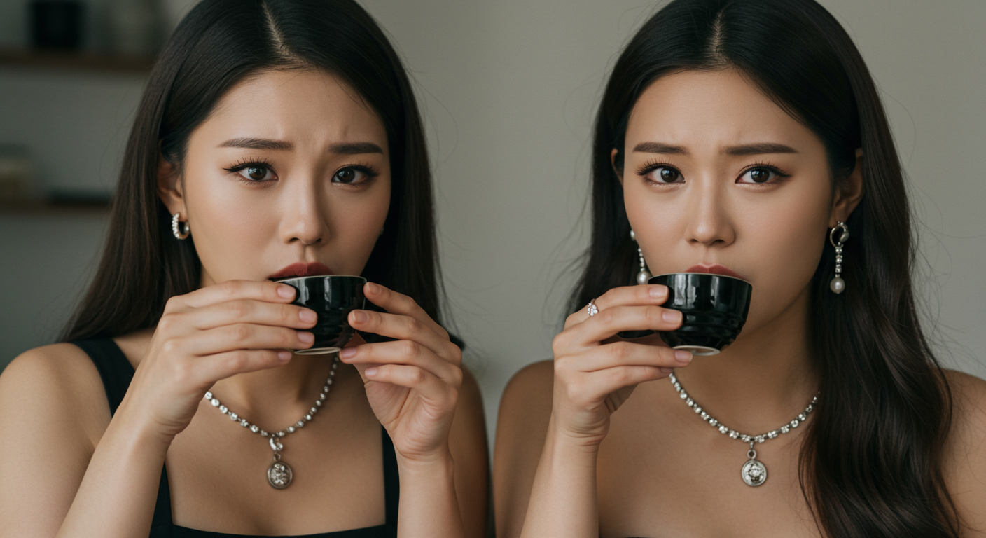 한약을 먹는 여성들