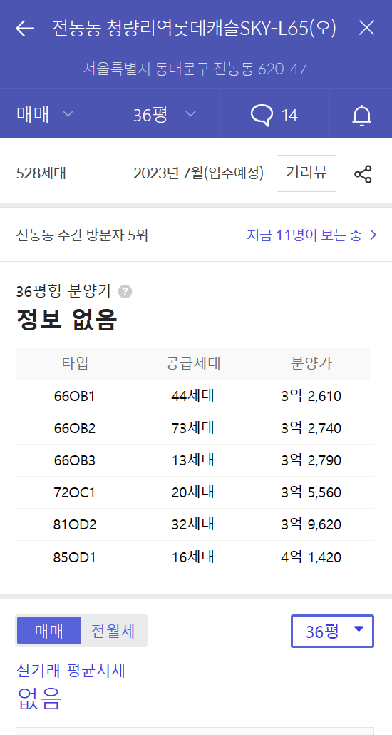 개과천선의 분양정보-서울시 동대문구 휘경동 분양 '휘경자이 디센시아' 23년 상반기 분양 예정 (분양정보)-주변시세-전농동 청량리역롯데캐슬SKY-L65
