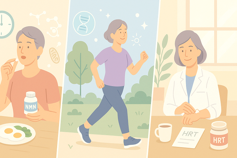 노화 늦추는 과학 루틴 (NMN, 시니올릭, HRT) 이미지