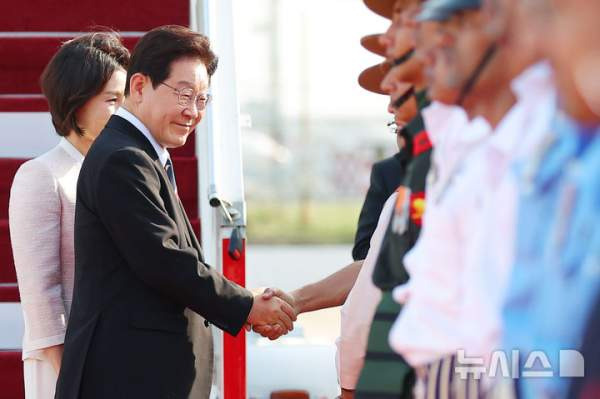 이재명 대통령 뉴델리 도착