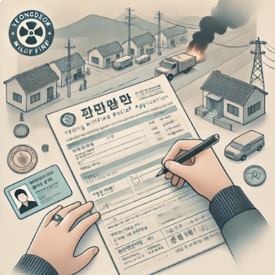 영덕 산불 재난 지원금 신청 방법 관련 사진