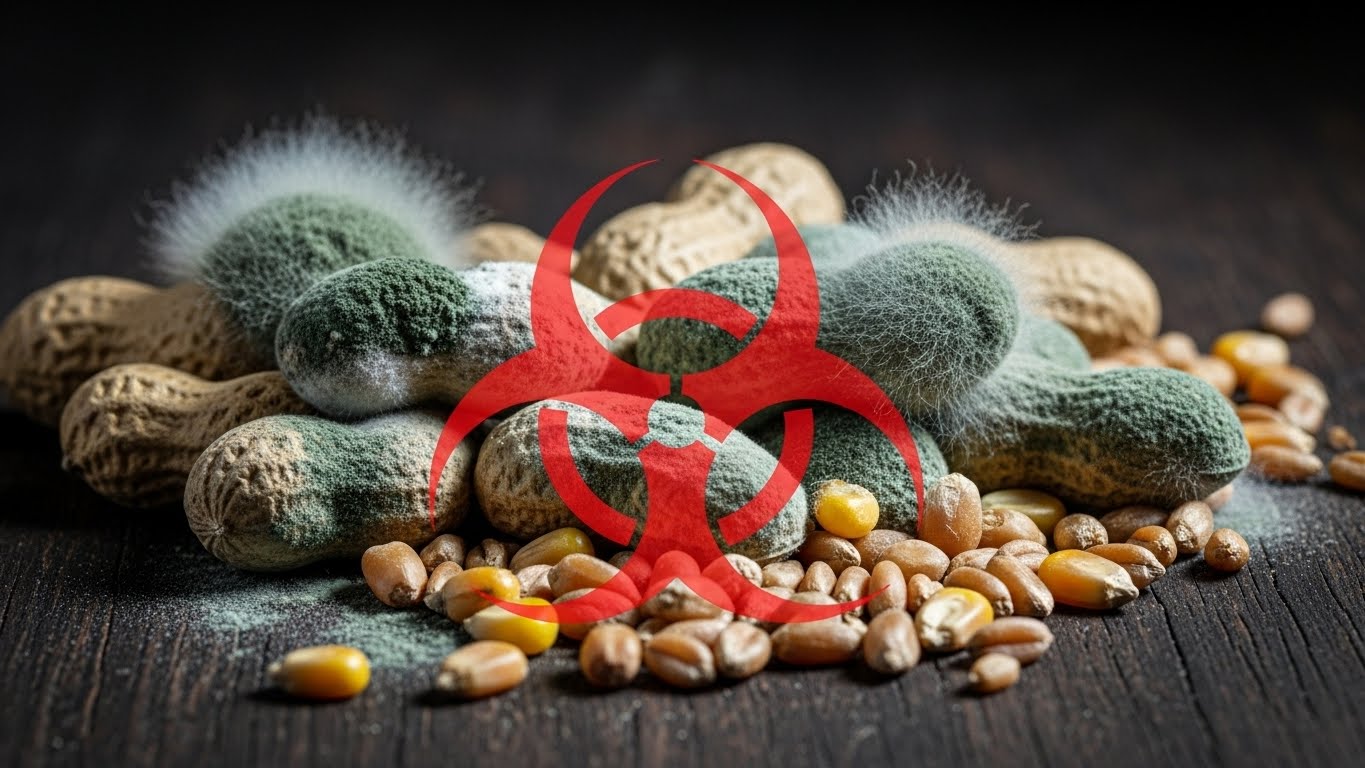 곰팡이 핀 땅콩이나 곡물