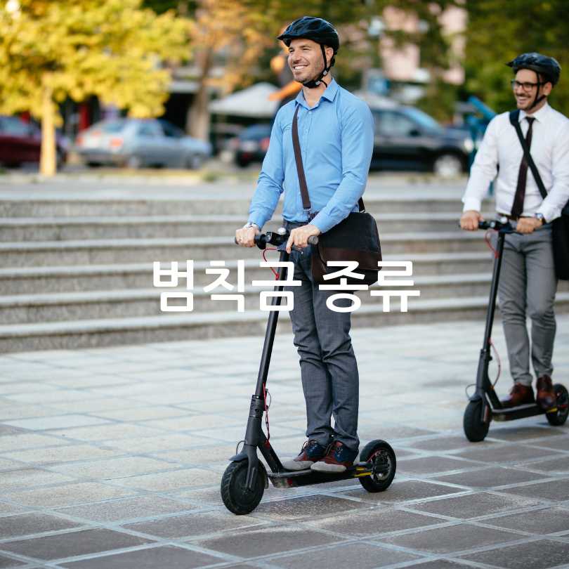 전동킥보드면허와 범칙금