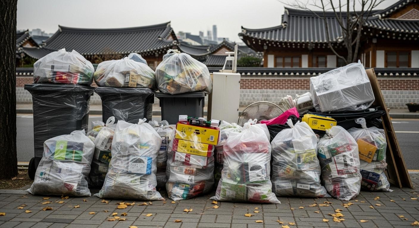 추석 쓰레기 수거