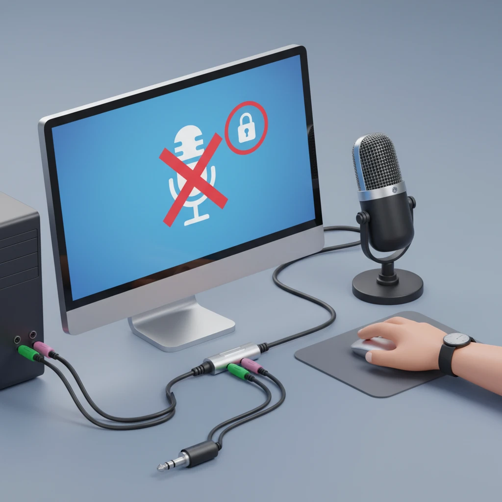 PC 이어폰 마이크 안됨 현상 해결법..