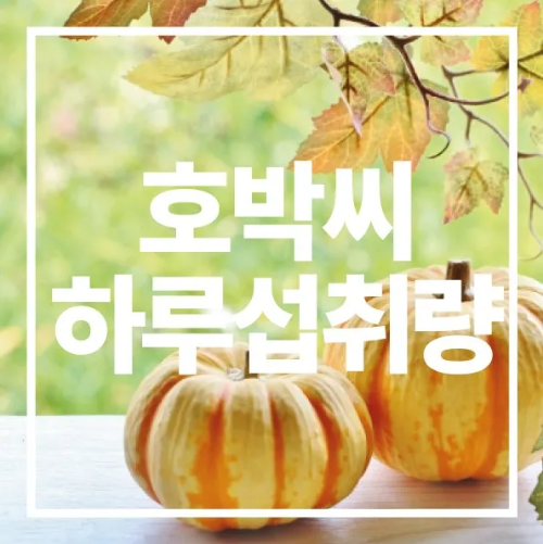 호박씨 하루섭취량
