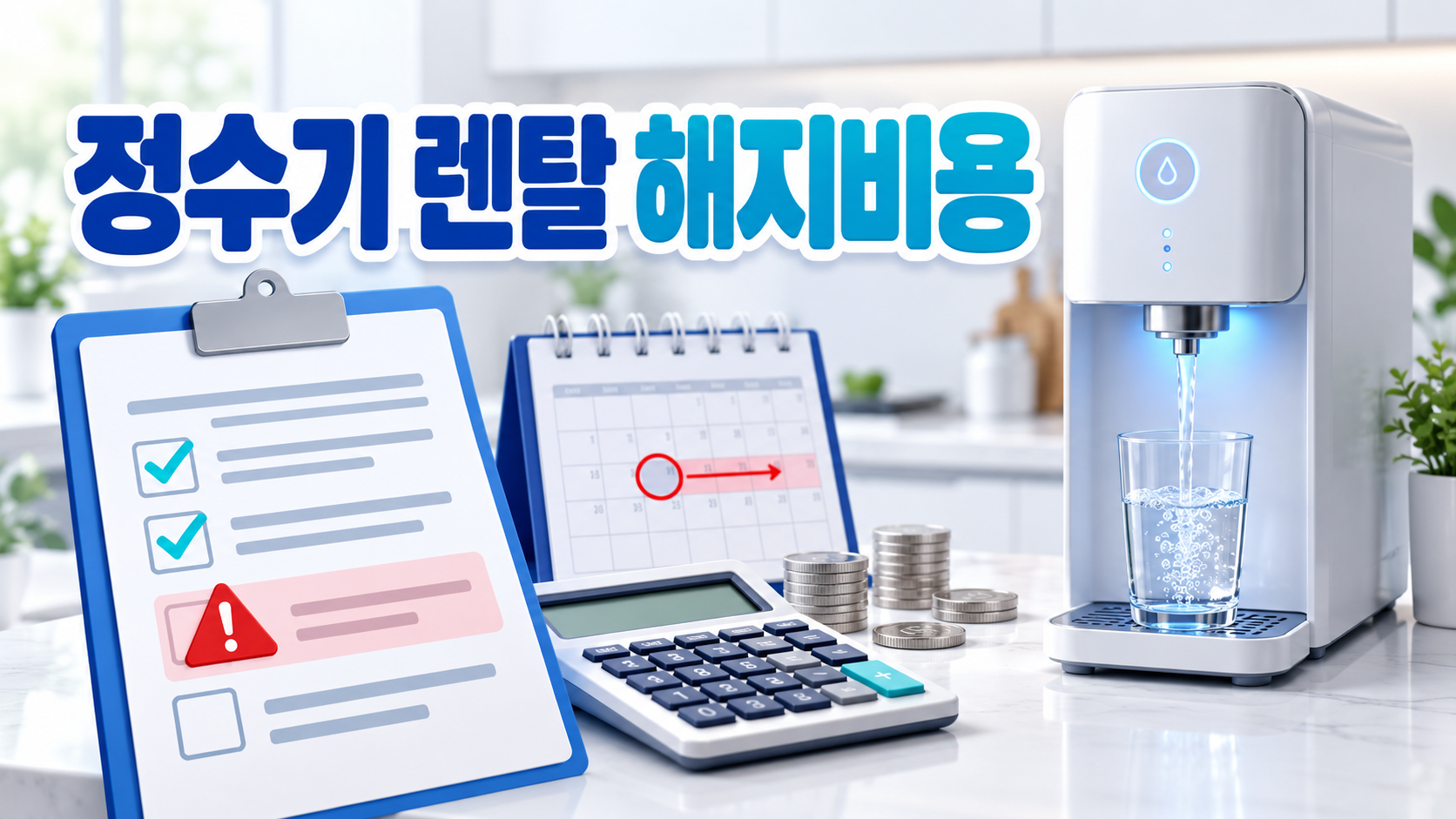 정수기 렌탈 계약의 의무사용기간과 해지비용 확인 항목