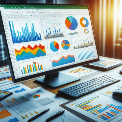 여러 통계 데이터와 차트가 화면에 나타난 분석 대시보드의 모습입니다.