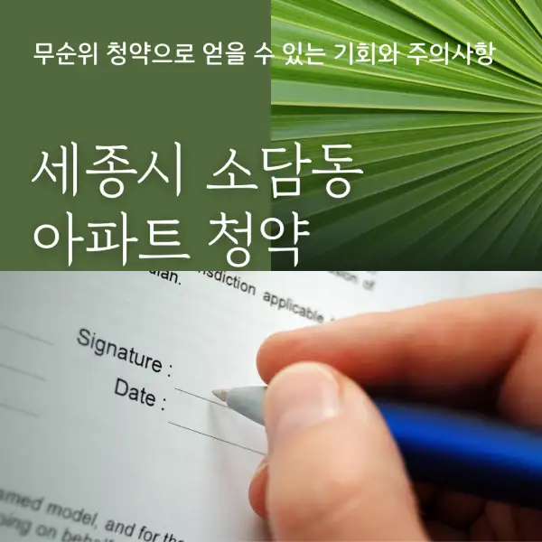 세종시 소담동 아파트 청약