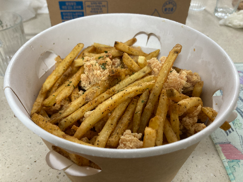 남은 호치킨 메가순살로 만든 초간단 치킨마요 덮밥 레시피(내돈내산)