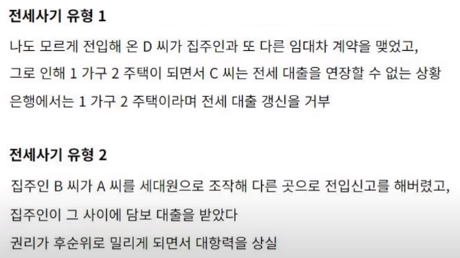 전세사기 유형