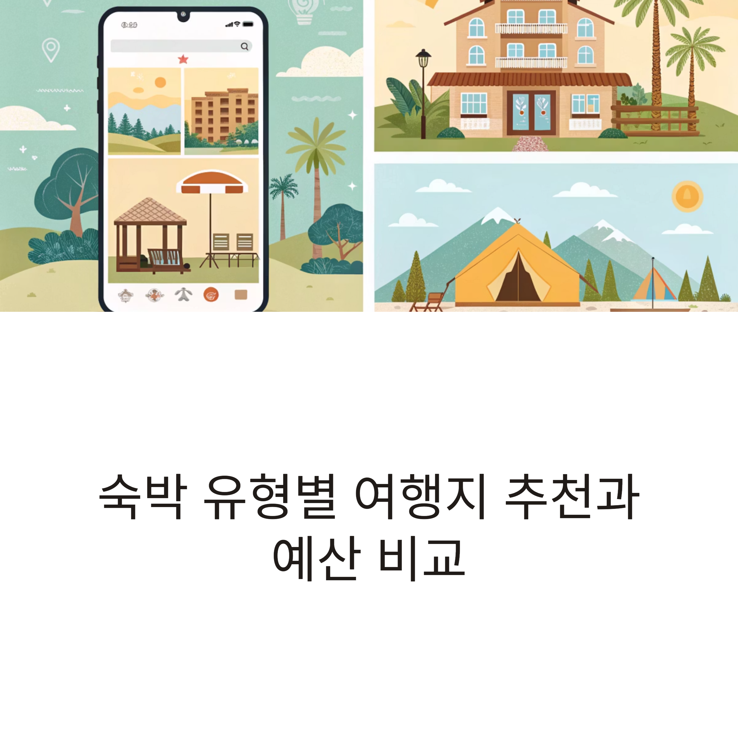 여행지 추천과 예산 비교