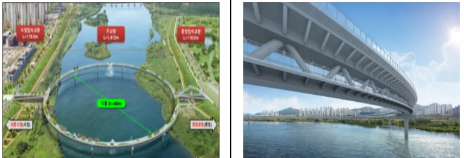 국내 최장 금강보행교 개통