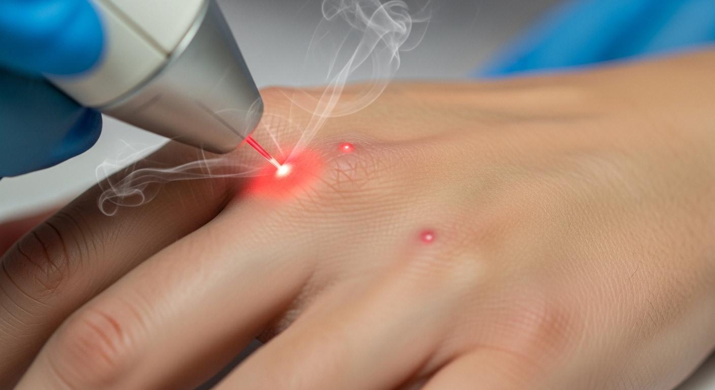 손등 검버섯 레이저 시술