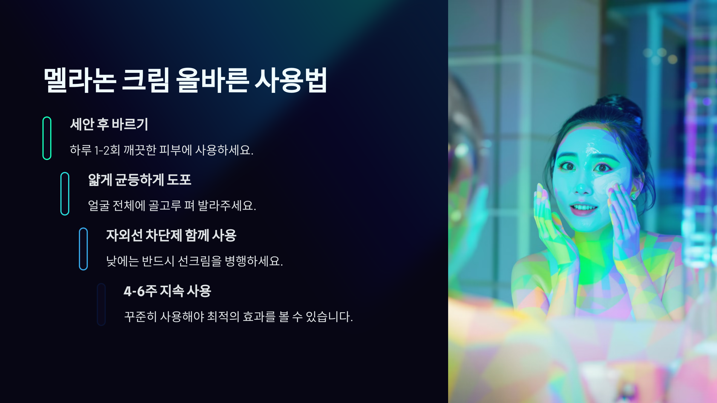 멜라논 크림 사용법과 효과 총정리