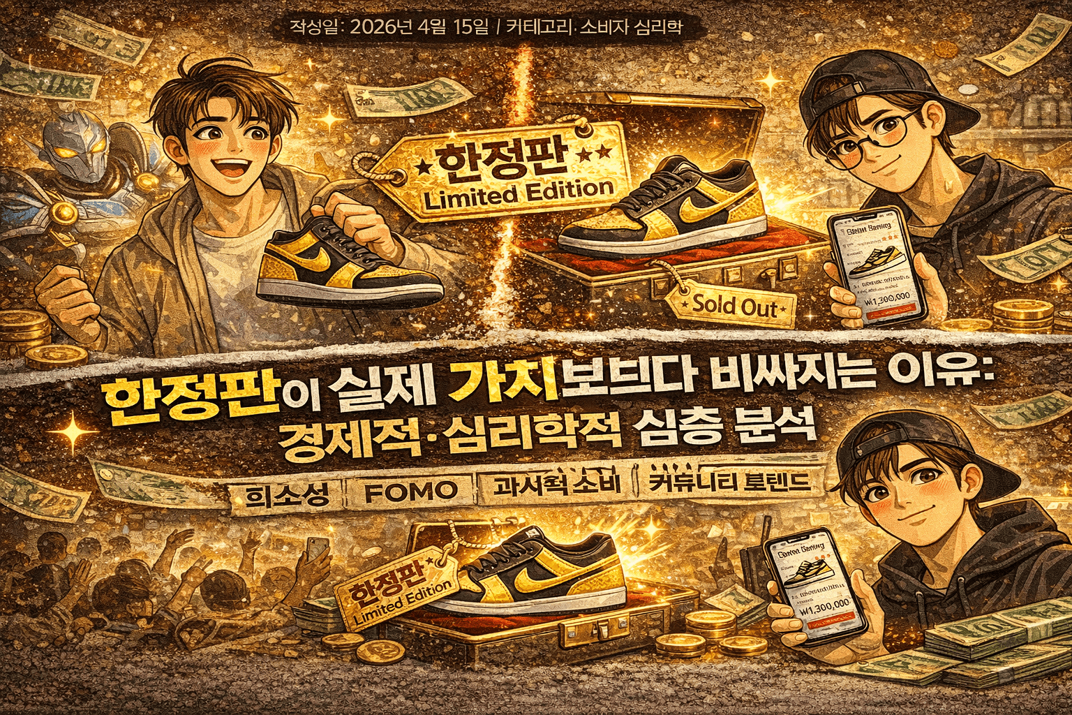 한정판이 더 비싸게 팔리는 이유 (희소성 + FOMO 완전 분석)