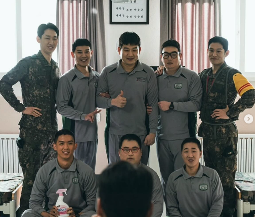 신병3출연자-촬영중-기념사진