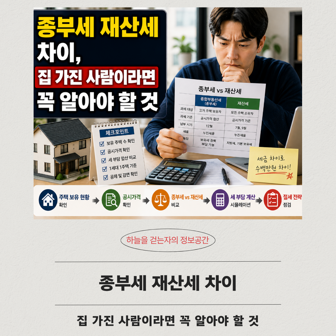 종부세 재산세 차이, 집 가진 사람이라면 꼭 알아야 할 것