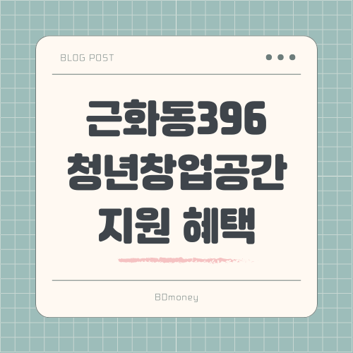 근화동396 청년창업공간 지원 혜택