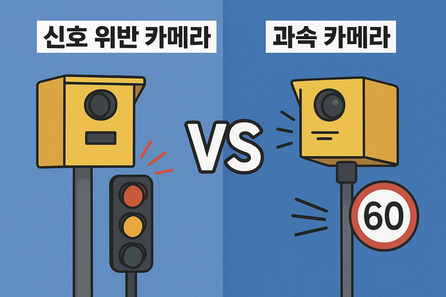 신호 위반 카메라 vs 과속 카메라 차이 썸네일