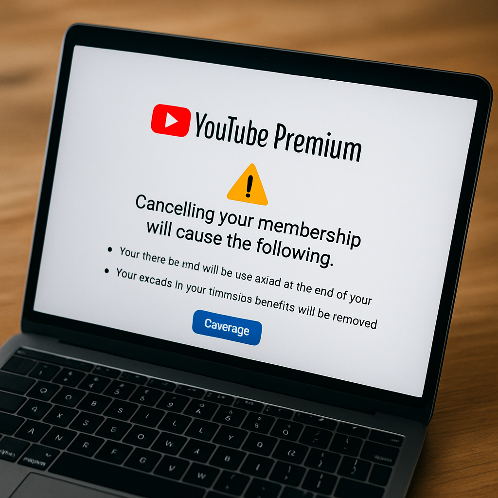 유튜브 프리미엄 해지 전 확인 화면