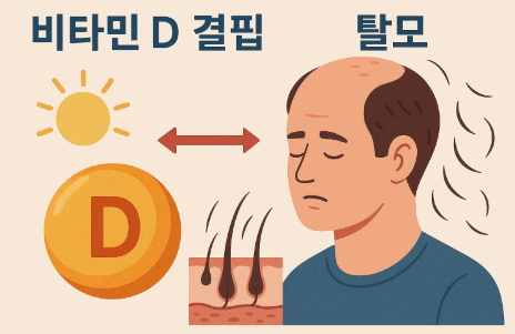 비타민 D 결핍과 탈모 사이의 밀접한 연관성