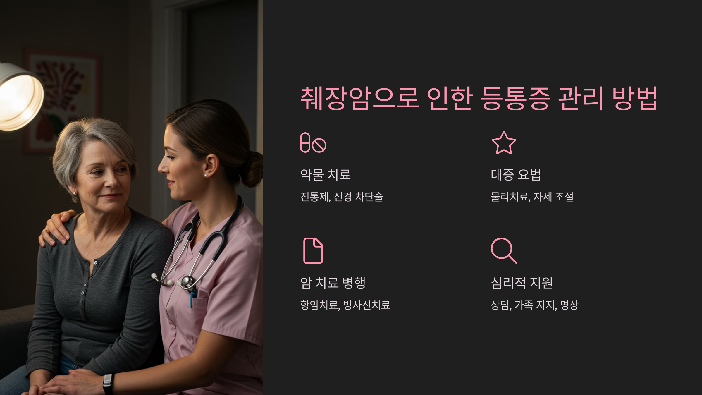 췌장암으로 인한 등통증 관리 방법