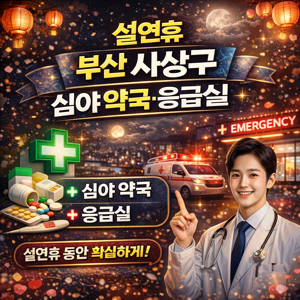 설연휴 부산 사상구 심야 약국·응급실 바로 가기