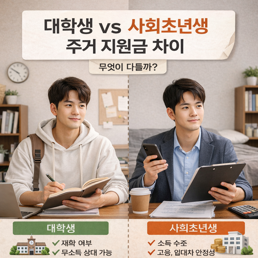 주거지원금 차이 사진