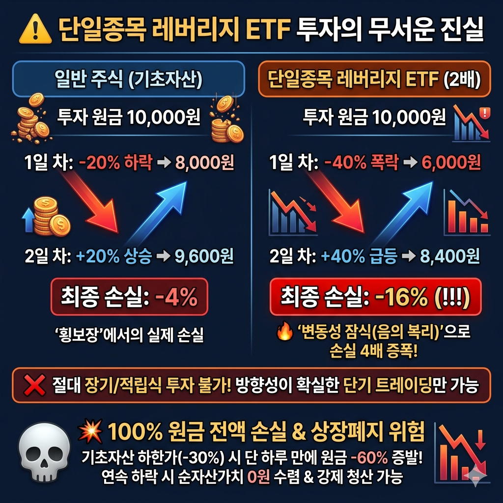 단일종목 레버리지 ETF의 손익구조