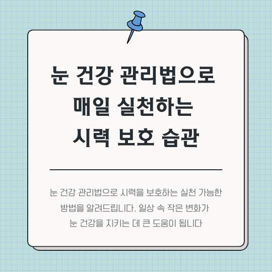 눈-건강-관리법으로-매일-실천하는-시력-보호-습관