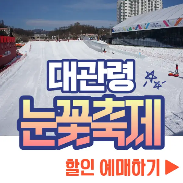대관령 눈꽃축제 예매