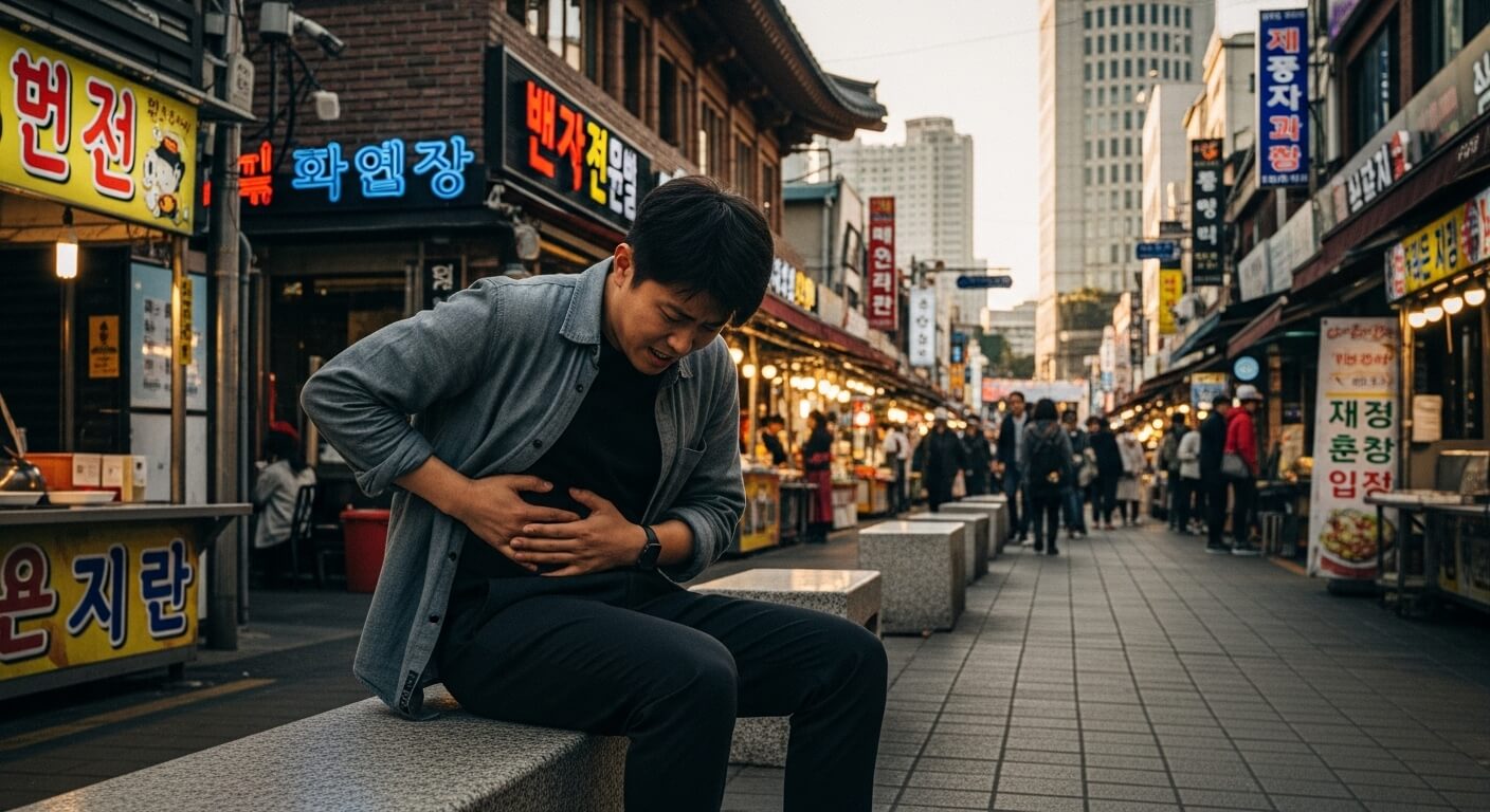 왼쪽 갈비뼈 아래 통증