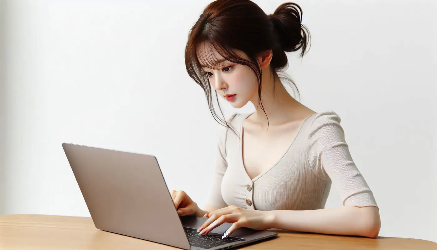 병원-신분증-여권-사용법을-알아보는-여성의-모습