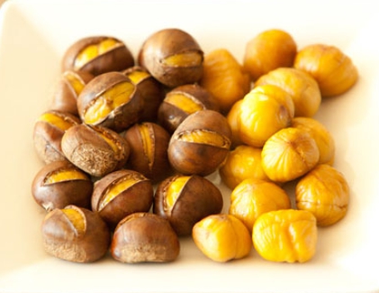 한국의 떡 종류 송편-밤