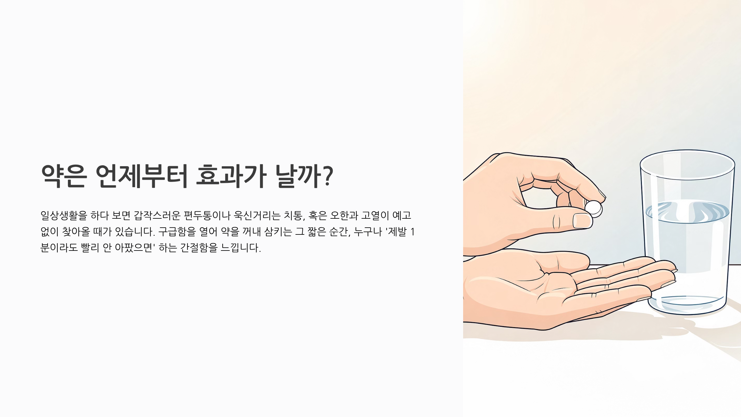 타이레놀 효능시간 완벽 정리 언제부터 약효가 나타날까