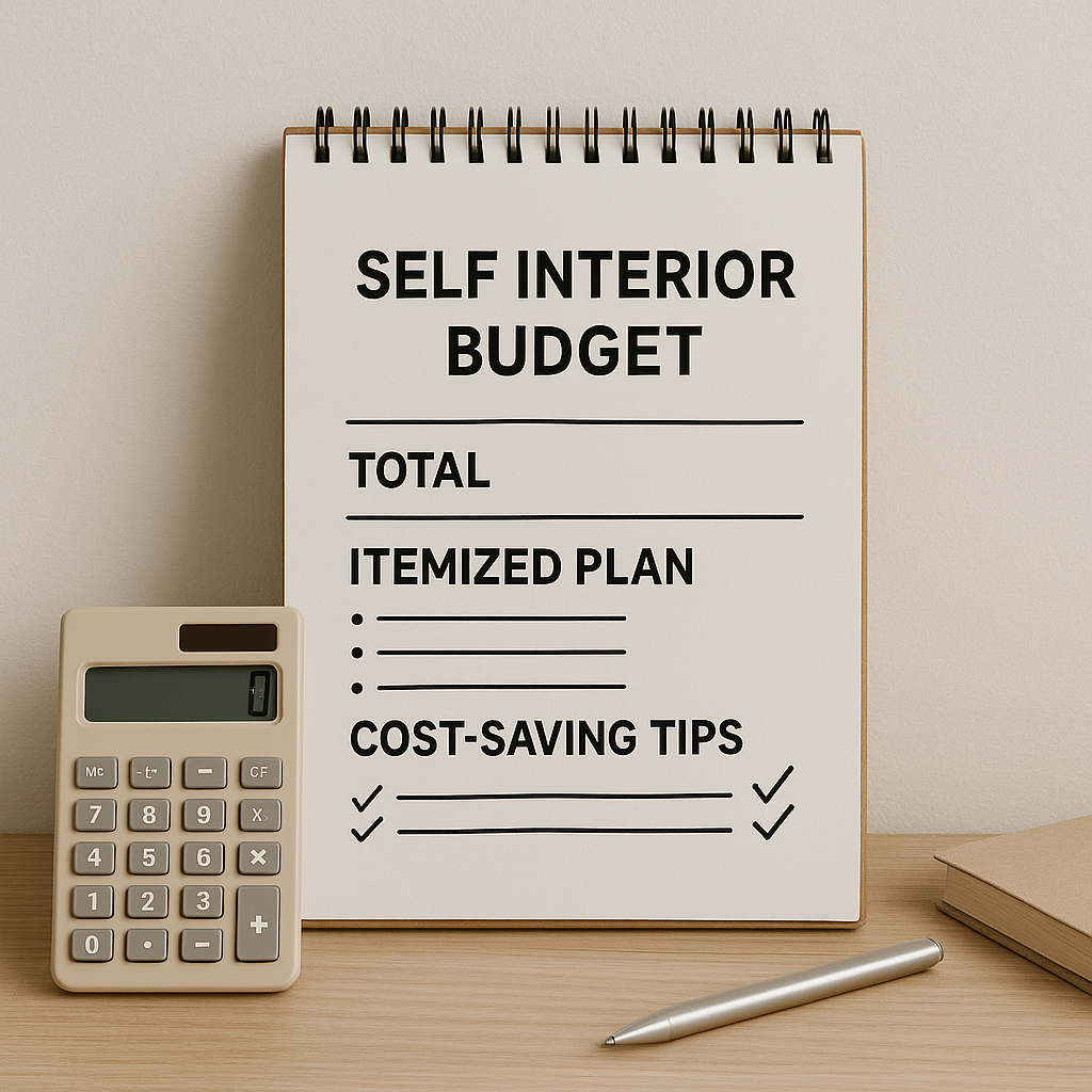 셀프 인테리어 예산관련 사진.