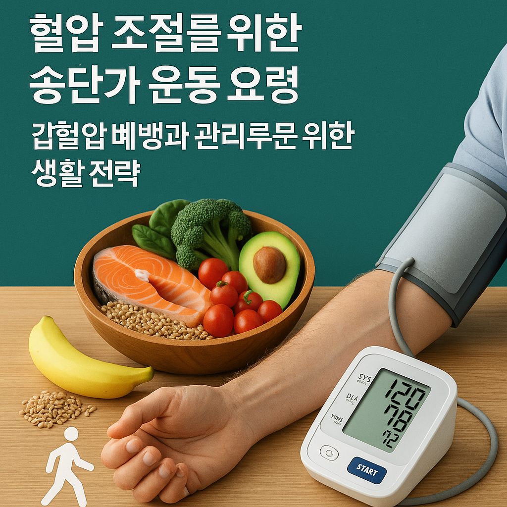 혈압 조절을 위한 식단과 운동 요령, 고혈압 예방과 관리를 위한 생활 전략