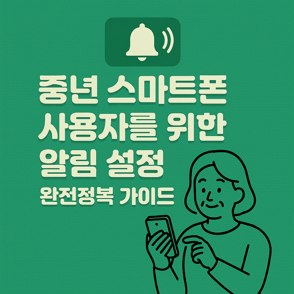 중년 스마트폰 사용자를 위한 알림 설정 완전정복 가이드