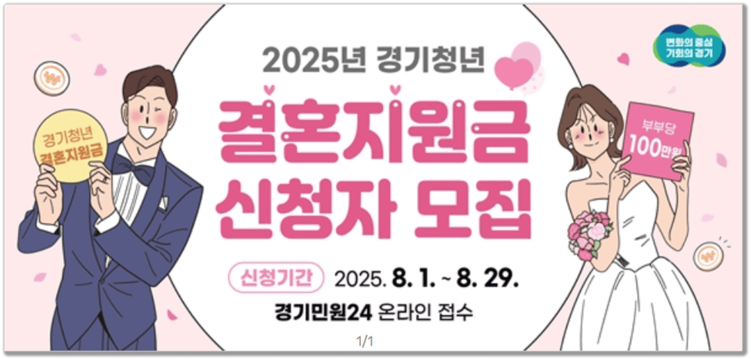 경기청년 결혼지원사업