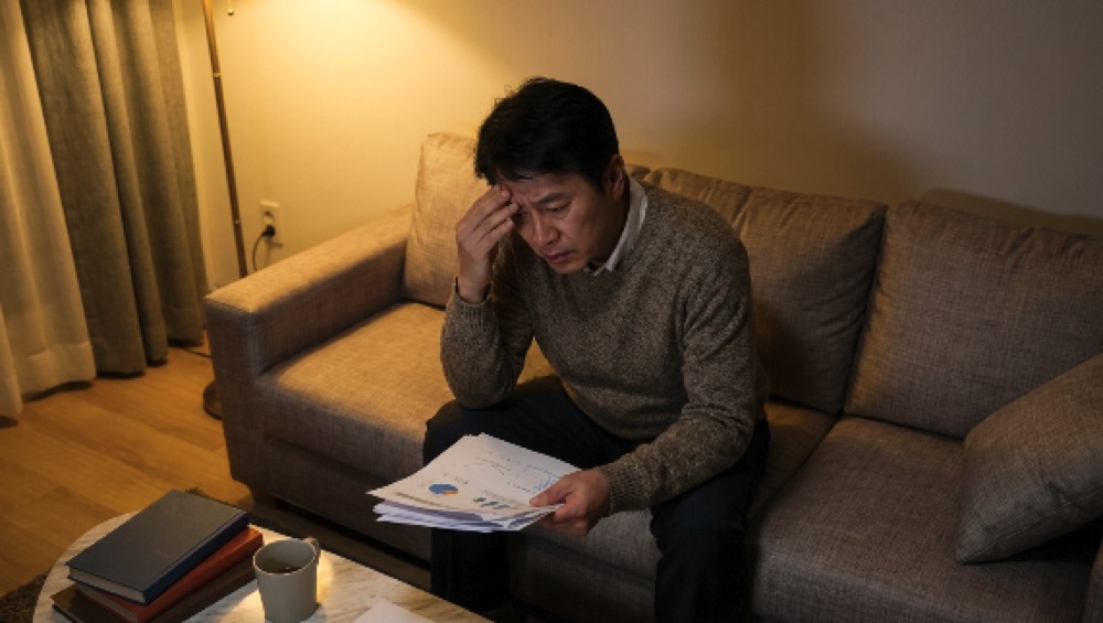 걱정하며 멈춤