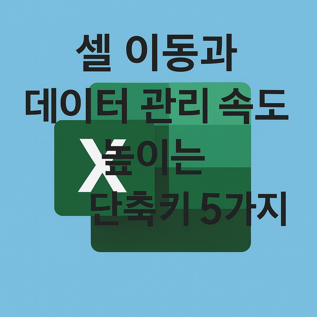 셀 이동과 데이터 관리 속도를 높이는 단축키 5가지