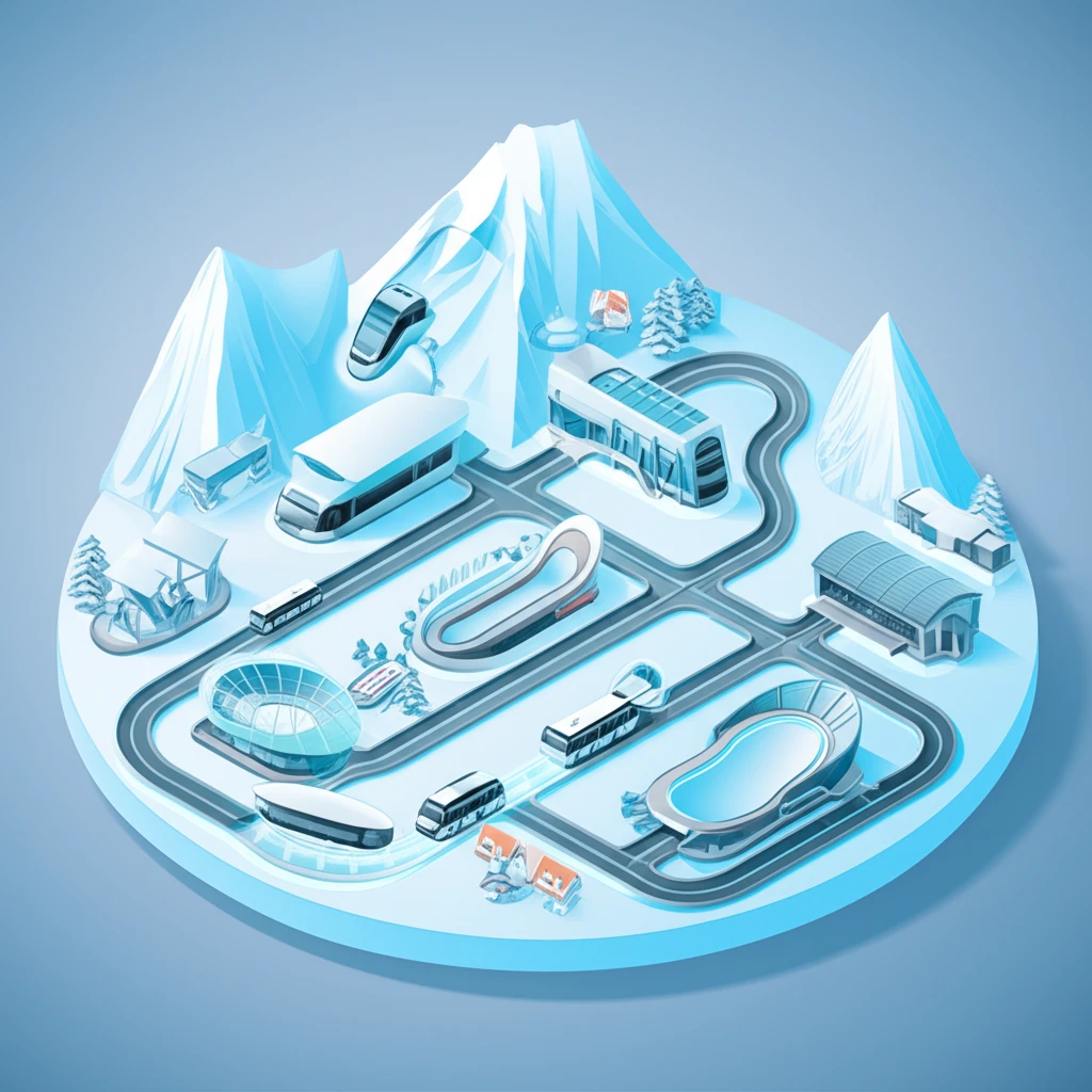 2026 동계올림픽 산악 지역 이동 ..