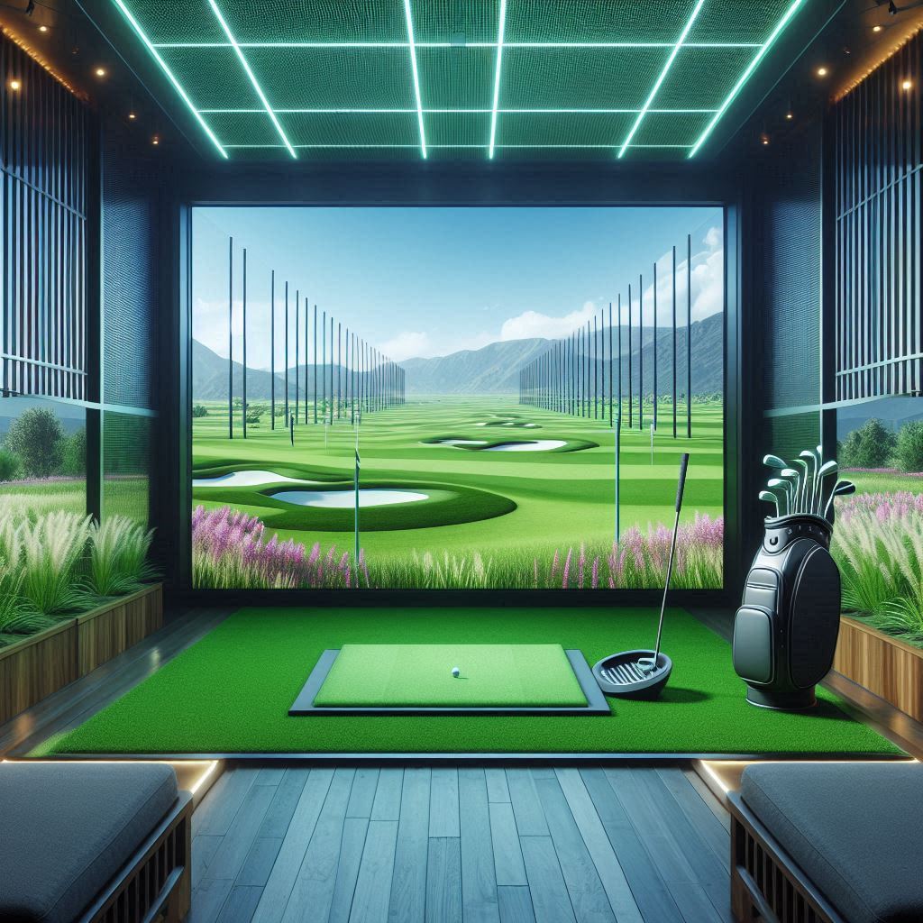 스크린골프장 배경