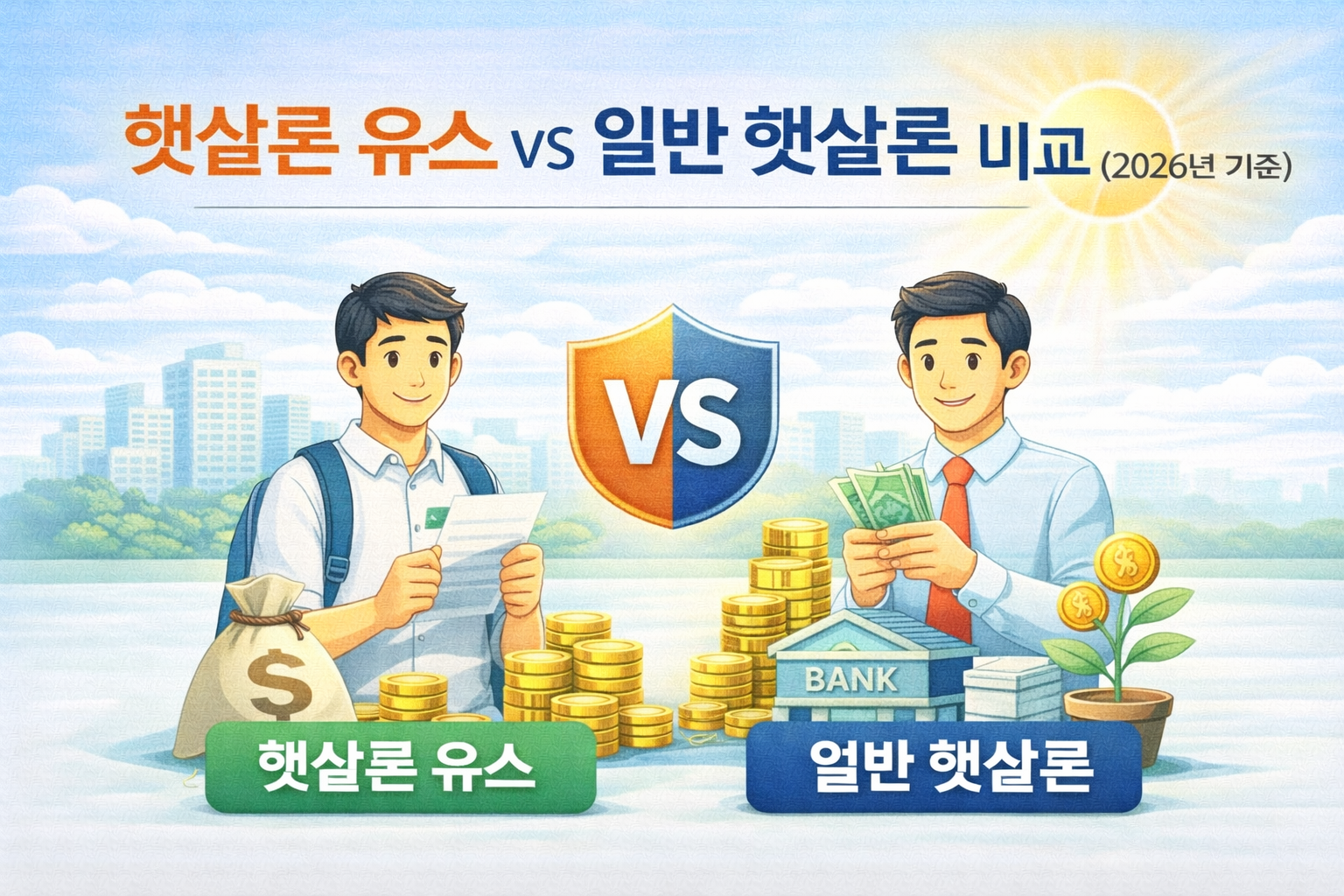 햇살론 유스와 일반 햇살론 차이점