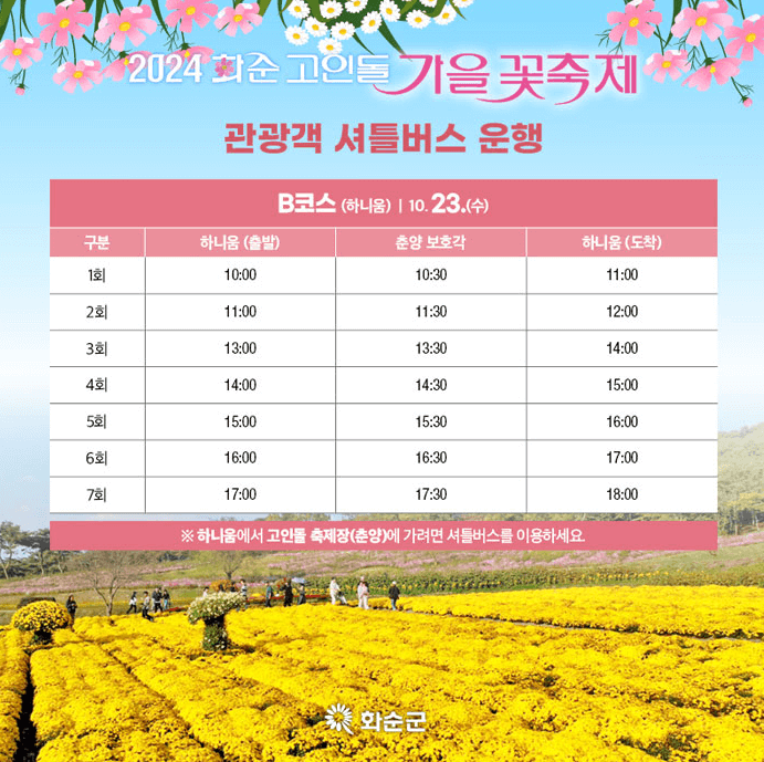 2024 화순 고인돌 가을꽃 축제