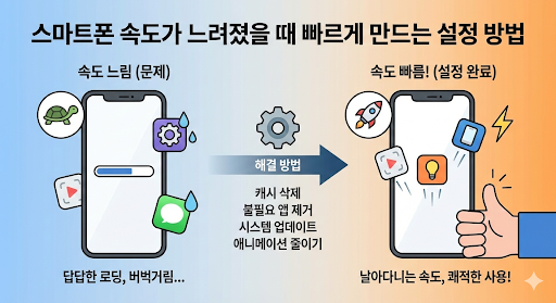 3년 쓴 아이폰&middot;갤럭시 버벅임 1분 만에 새 폰처럼 빠르게 만드는 세팅법